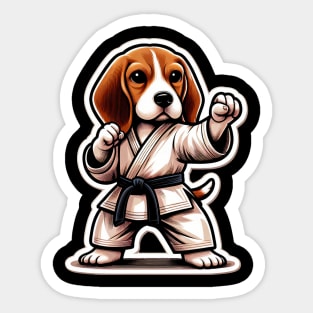 Beagle karate Sticker